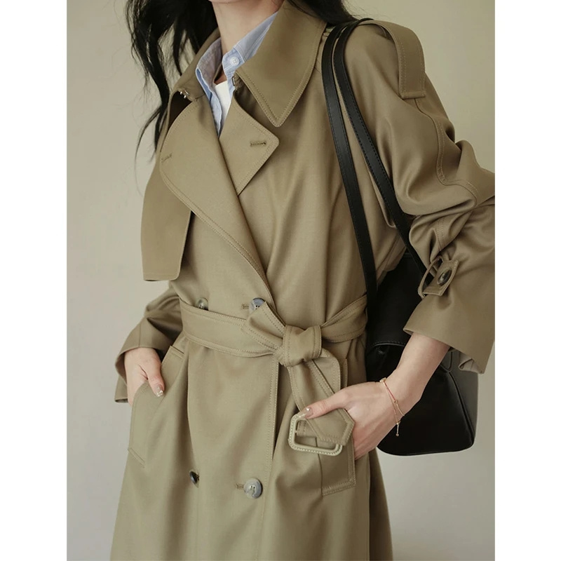 Summer Clothing Over 50 - Trench-Coat pour femme, vêtement ample, mi-long,