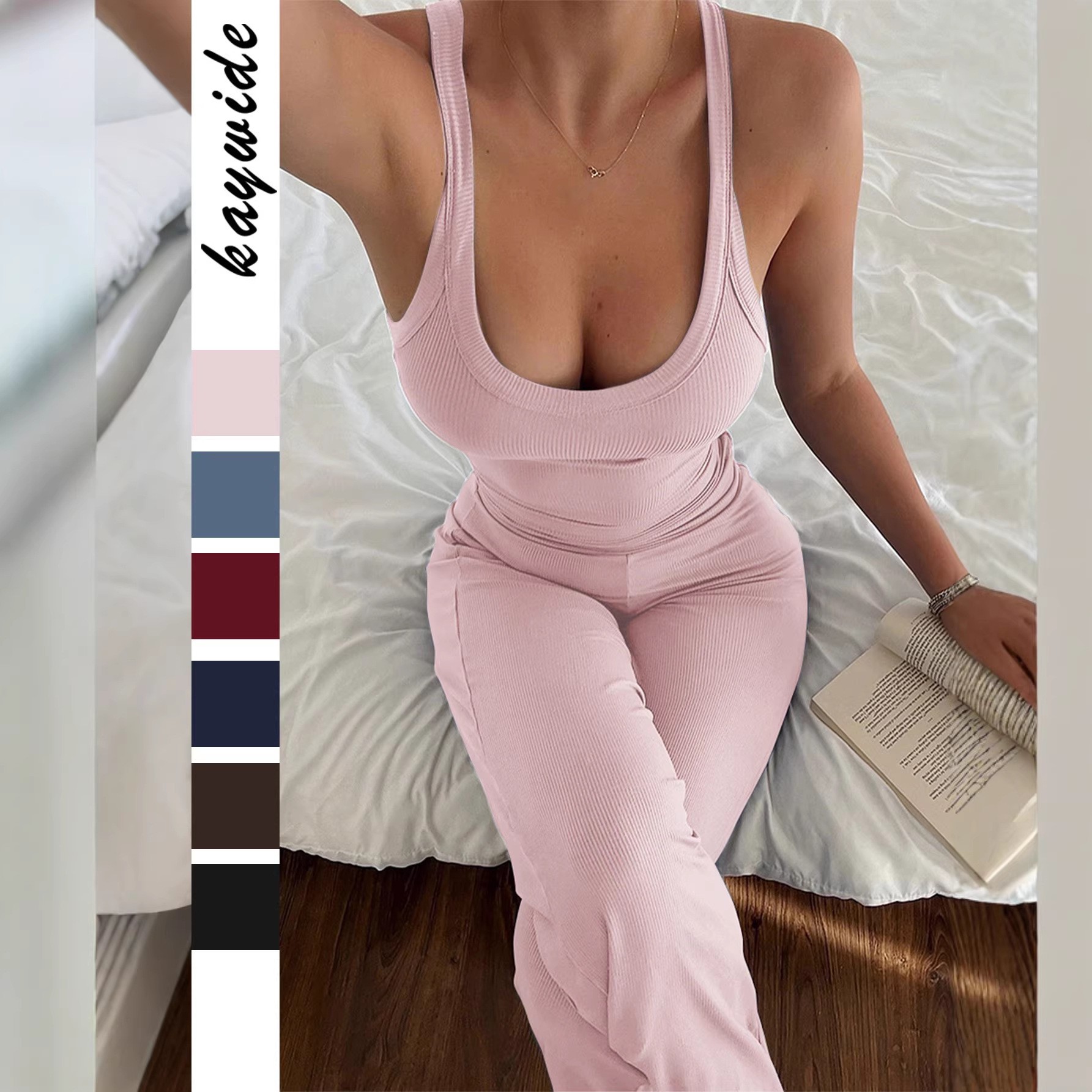 Summer Clothing Us - Ensemble sportif été-printemps pour femme :