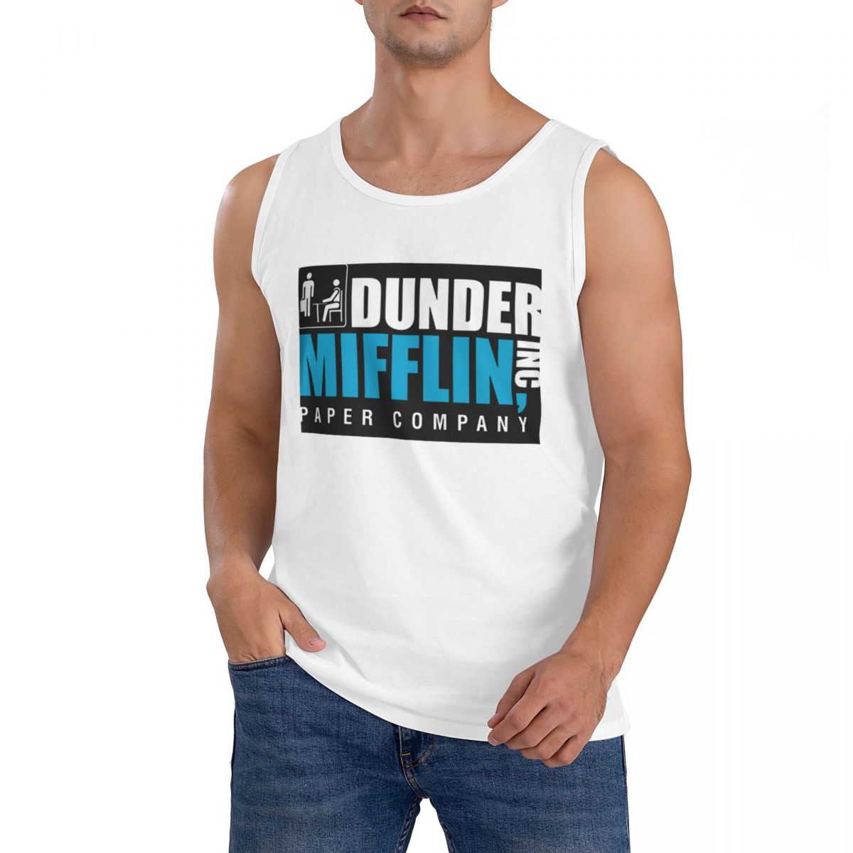 Summer Clothing Essentials Men - T-shirt sans manches 100 % coton
