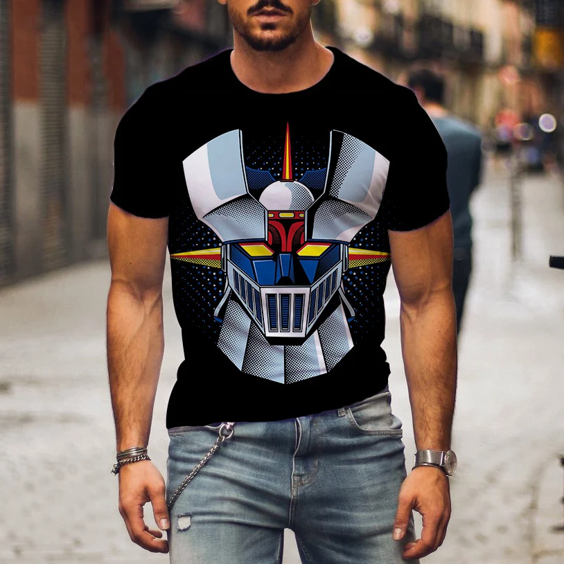 Summer Clothing Over 50 - T-shirt imprimé 3D Mazinger Z Anime