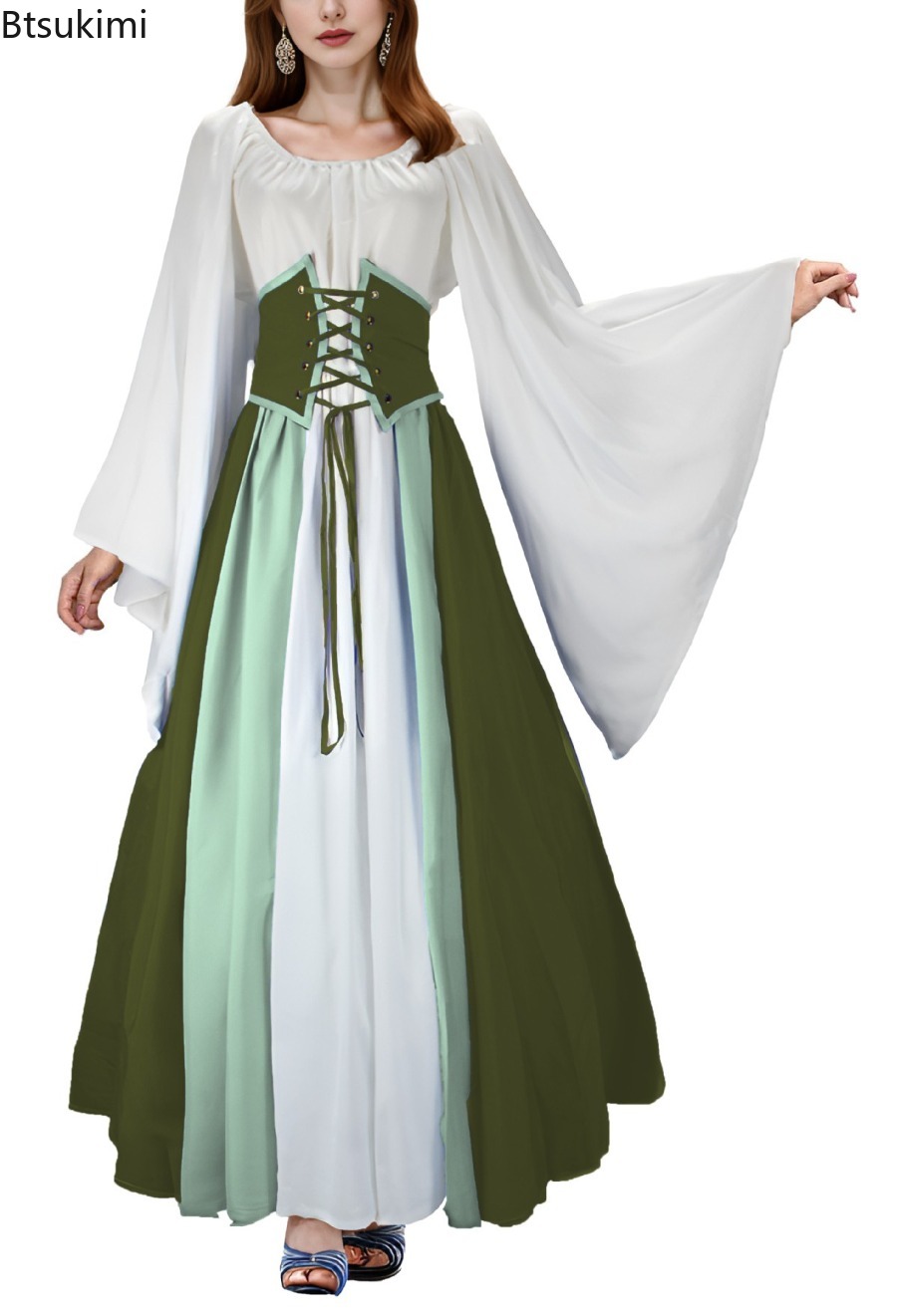 Summer Renaissance Clothing - Nouvelle robe gothique médiévale vintage Renaissance