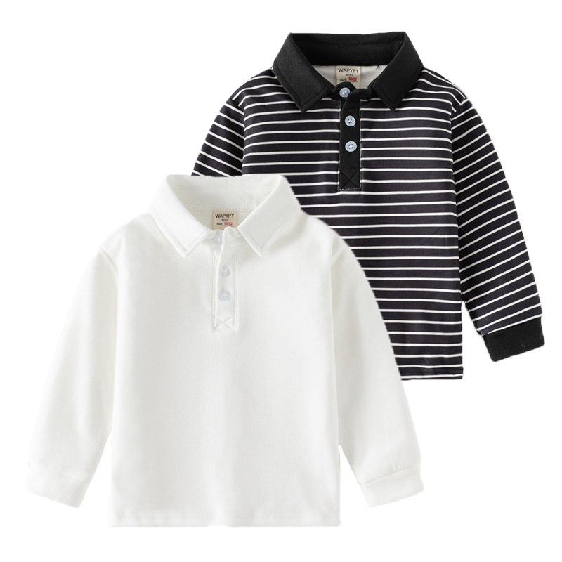 Summer Clothing Toddler - 2-6 ans enfants couleur unie POLO