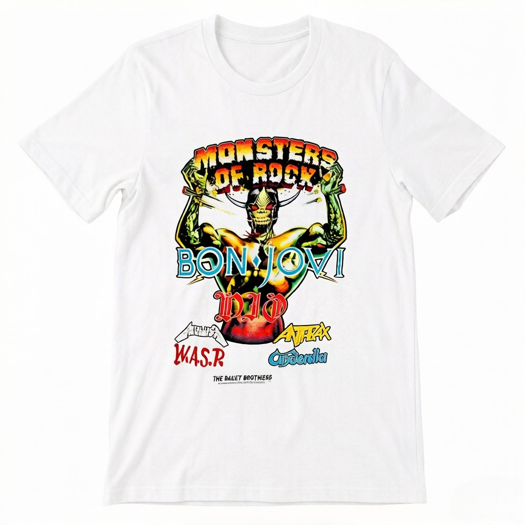 Summer Clothing Women Uk - T-shirt d'été MONSTERS OF ROCK DONINGTON
