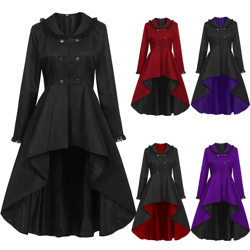 Summer Renaissance Clothing - Femmes Renaissance Trench Tailcoat robe de