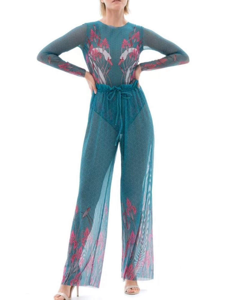 Swim Cover Up Mesh - 2 pièces ensembles maille maillots de