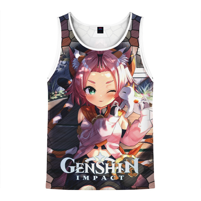 Summer Games Clothing - Haut de plage imprimé Genshin Impact