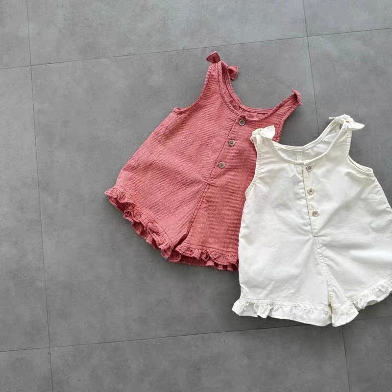 Summer Clothing Toddler - Combinaison d'été pour filles HY2831 avec