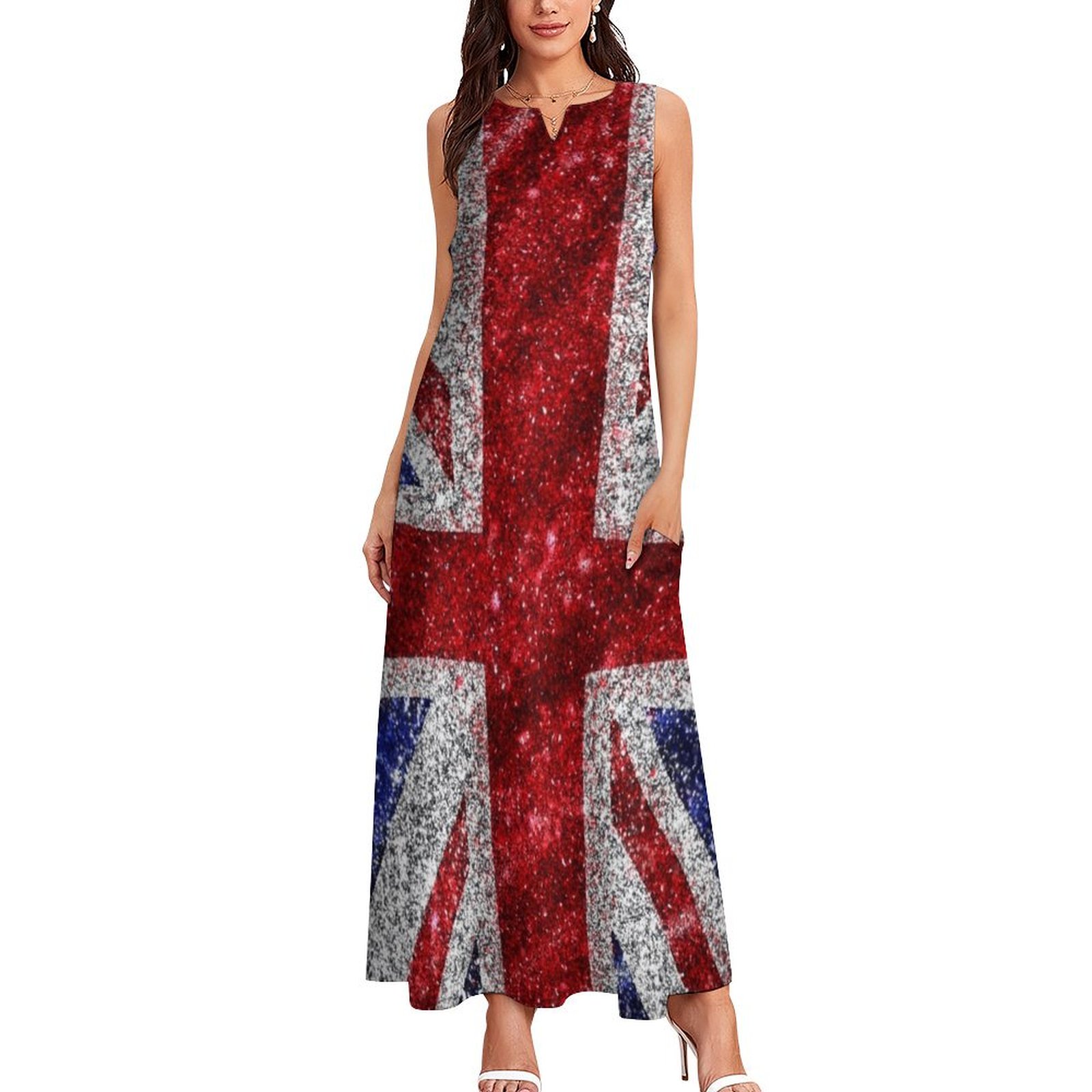 Robe à paillettes Union Jack F - Summer Clothing Women Uk avis et prix