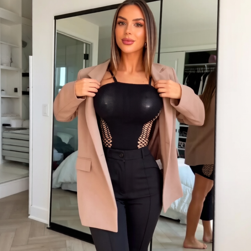 Robe de plage moulante ajourée - Swim Cover Up Mesh avis et prix