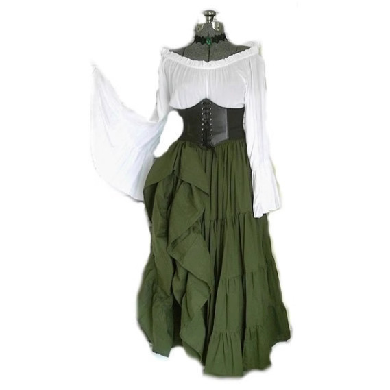 Robe de soirée à manches longu - Summer Renaissance Clothing avis et prix