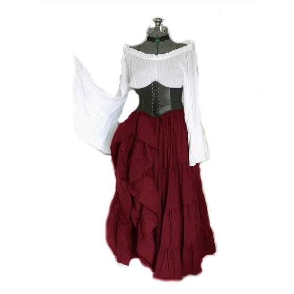 Robe de soirée à manches longu - Summer Renaissance Clothing avis et prix