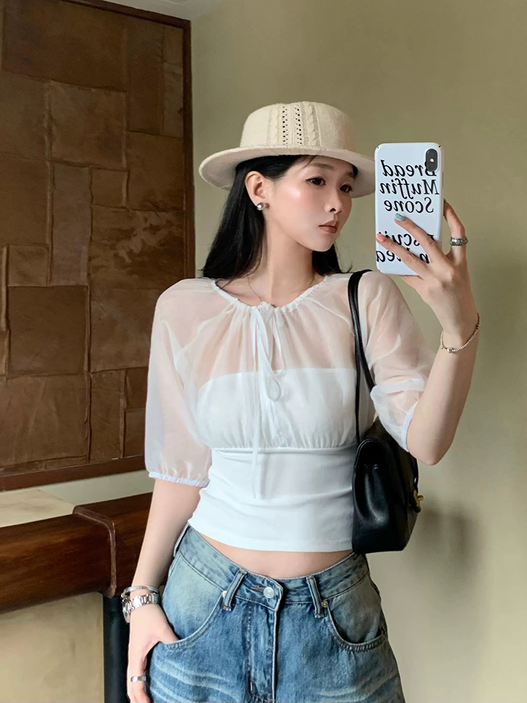 Haut à empiècements en soie de - Summer Clothing Us avis et prix