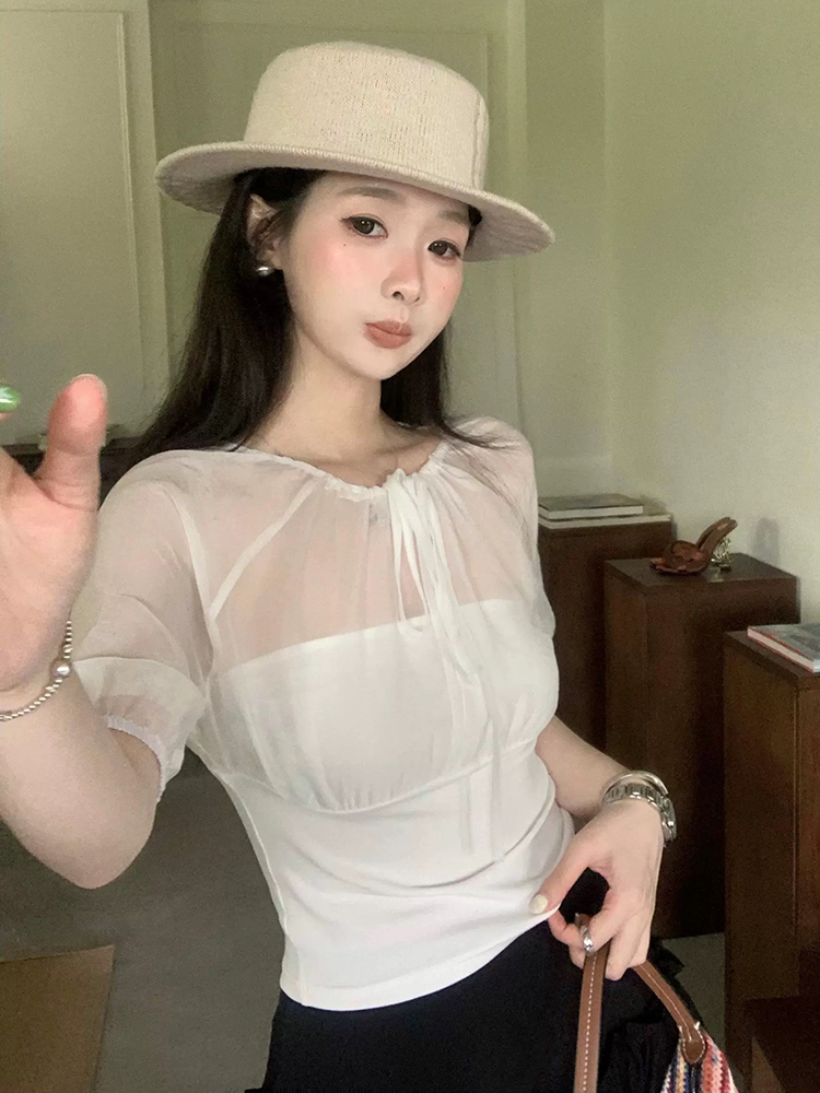 Haut à empiècements en soie de - Summer Clothing Us avis et prix