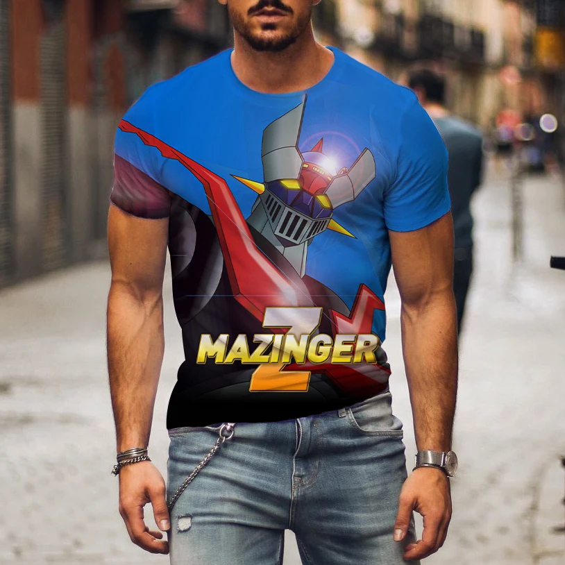 T-shirt imprimé 3D Mazinger Z  - Summer Clothing Over 50 avis et prix