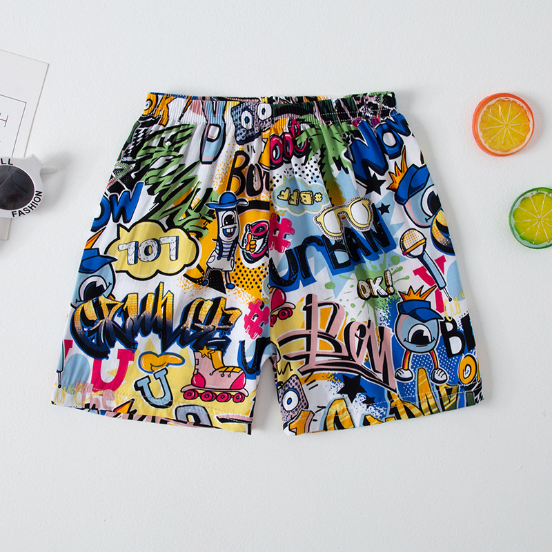 Short de plage fin imprimé cou - Summer Clothing Toddler avis et prix