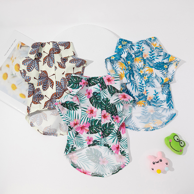 Chemise hawaïenne pour chien,  - Summer Dog Clothing avis et prix