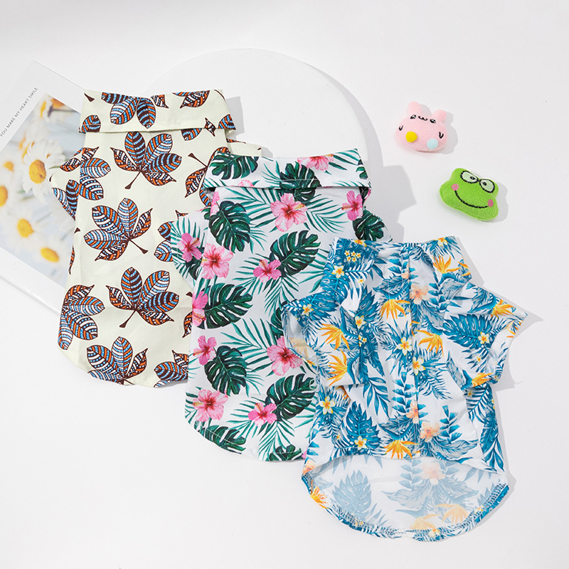 Chemise hawaïenne pour chien,  - Summer Dog Clothing avis et prix