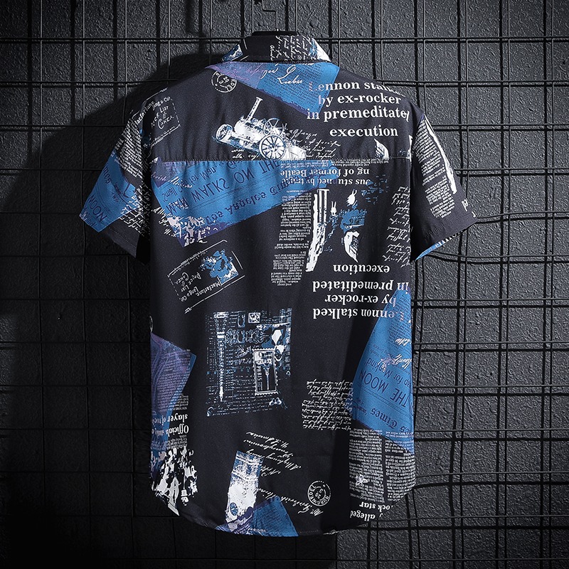 Chemise imprimée motif journal - Summer Clothing Essentials Men avis et prix