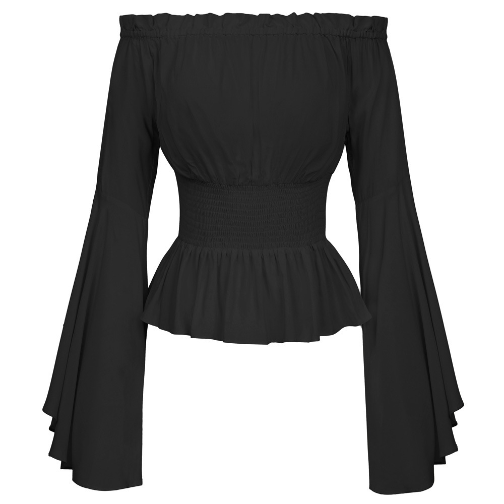 Goth chemise mince évasée à ma - Summer Renaissance Clothing avis et prix