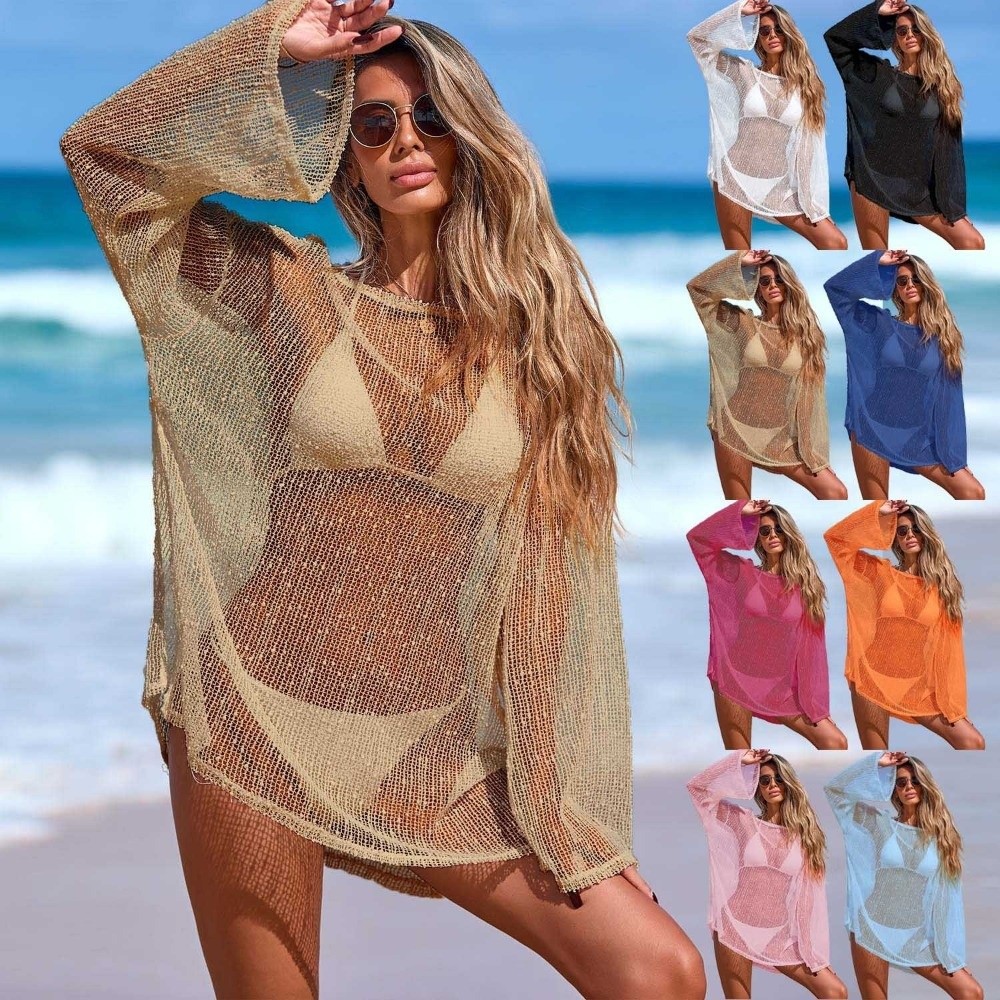 Robe de plage transparente pou - Swim Cover Up Mesh avis et prix