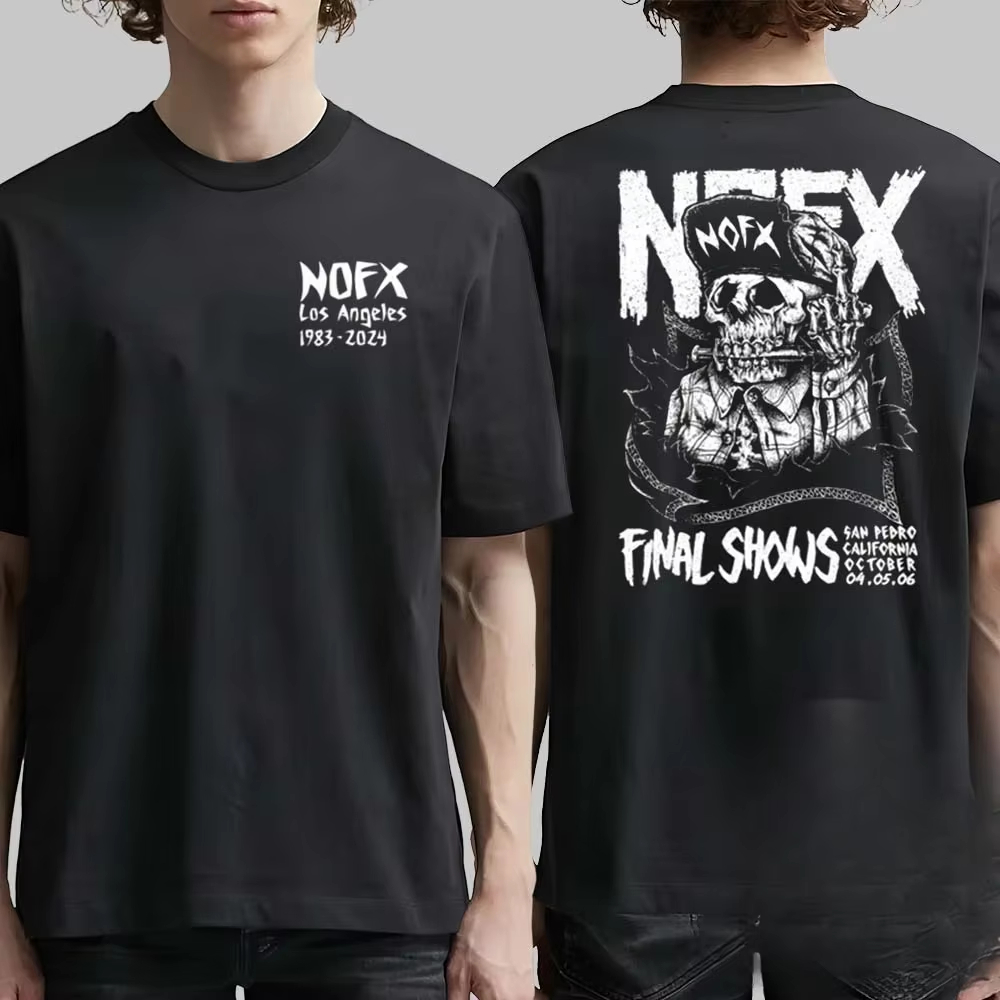T-shirt Vintage NOFX Rock Band - Summer Clothing Essentials Men avis et prix